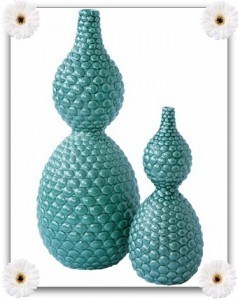 Blue Pebble Vase