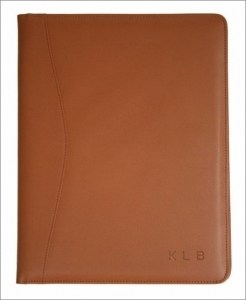Personalized Leather Pad Portfolio