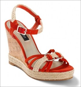 Sunset Suede Jute Wedge