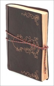 Leather Embroidered Brown Journal