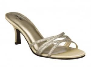 Mossimo Halle Gold Glitter Sandal