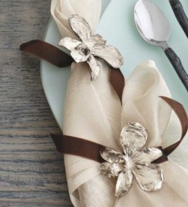 Orchid Napkin Rings