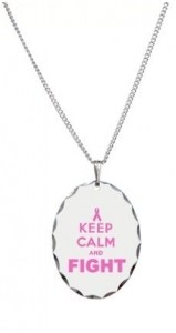 BREAST CANCER (KEEP CALM AND CARRY ON) Necklace