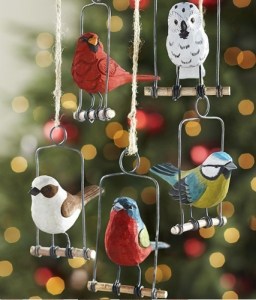 Handcrafted Birds on Swings