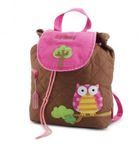 Pink Owl Quilted Backpack