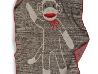 Sock Monkey Throw