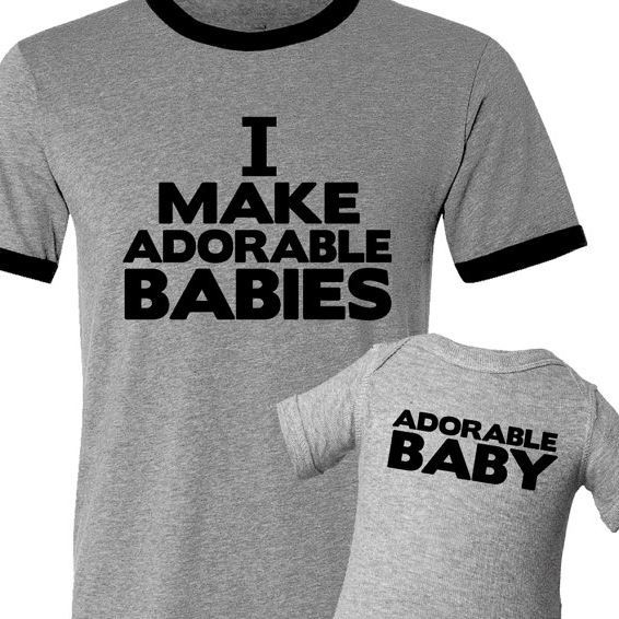 I Make Adorable Babies T-Shirt Set ($40) I Make Adorable Babies T-Shirt Set | Gifts For Guys