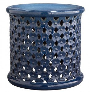 Diamond-Pattern Stool | Vibrant Fall Colors | The Mindful Shopper 