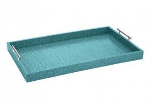 Faux Croc Aqua Tray | Vibrant Fall Colors | The Mindful Shopper 