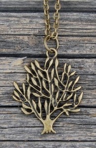 Antique Bronze Tree of Life Charm Pendant