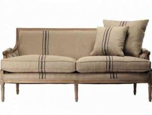 Louis Blue Stripe Sofa | The Mindful Shopper