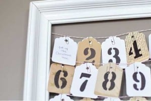 DIY Frame Advent Calendar from A Harvest of Blessing