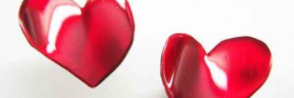 Handmade Heart Shaped Earrings