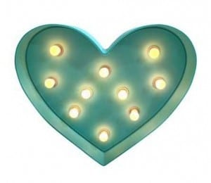 Heart Marquee Light | The Mindful Shopper | Valentine's Day Picks