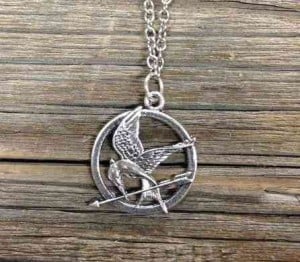  Hunger Games Mockingjay Necklace by Artist Amy Darr | Top Pins and Posts | The Mindful Shopper