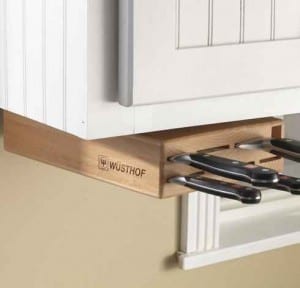 Wusthof Under Cabinet Knife Block | Top Pins and Posts | The Mindful Shopper