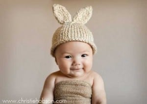 Knit Baby Hat | Darling Easter Basket Ideas | The Mindful Shopper