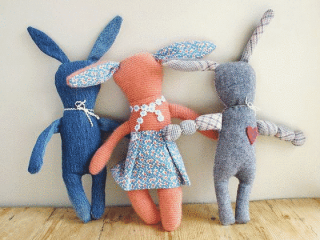 Recycled Plush Bunny | Darling Easter Basket Ideas