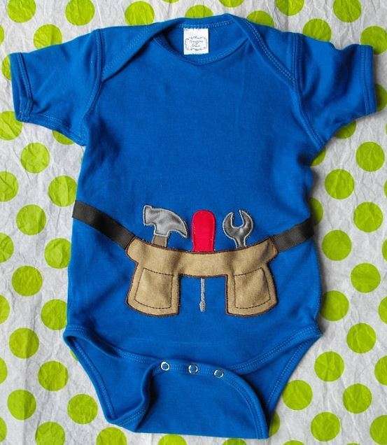 Blue Tool Belt Onesie | Adorable Baby Onesies
