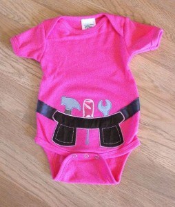 Pink Tool Belt Onesie | Adorable Baby Onesies