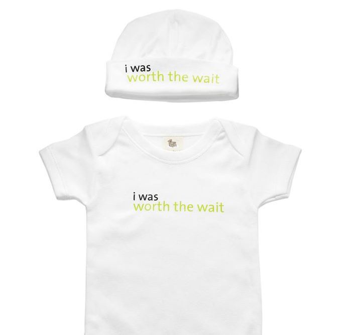 Worth The Wait Babysuit & Hat | Adorable Baby Onesies