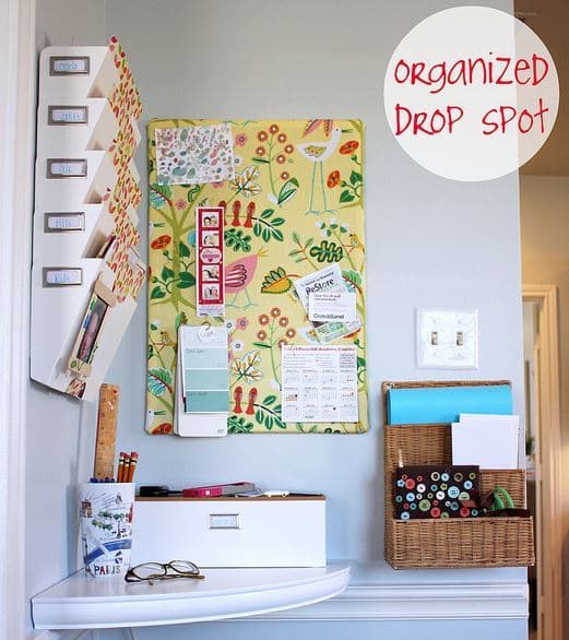 Organized Drop Spot from Hi Sugar Plum | Create A Fabulous Kitchen Command Center