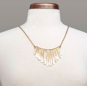 Bronze Fringe Necklace