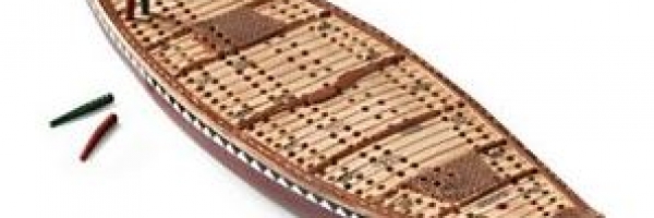 Canoe Cribbage Board