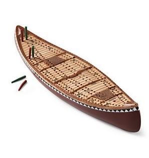 Canoe Cribbage Board