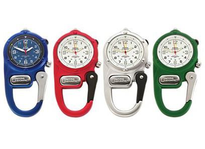 Carabiner Clip Watch With LED Micro-light ($45) Carabiner Clip Watch With LED Micro-light