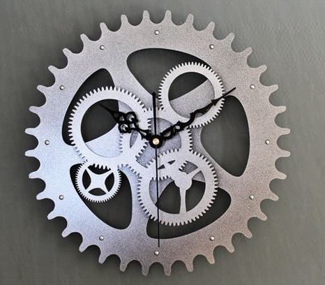 Continental Retro Gear Wall Clock ($49) Continental Retro Gear Wall Clock