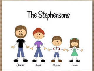 Family Personalized Note Cards