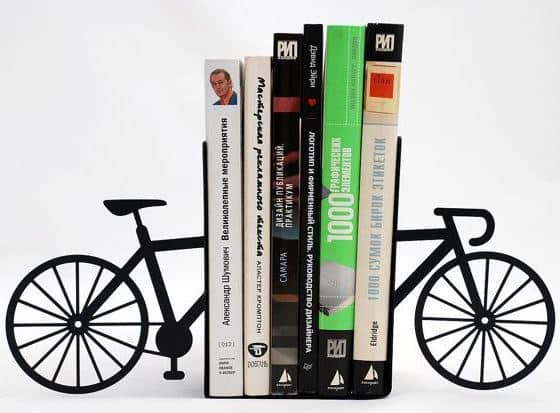Handmade Bike Bookends ($64) Handmade Bike Bookends