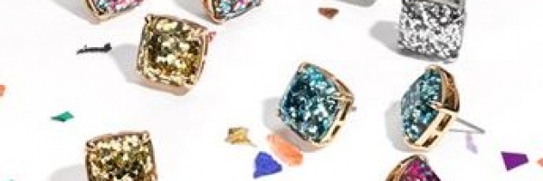 Kate Spade Glitter Stud Earrings