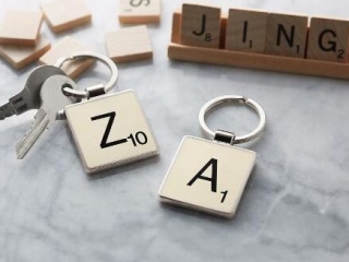 Scrabble King Keyring