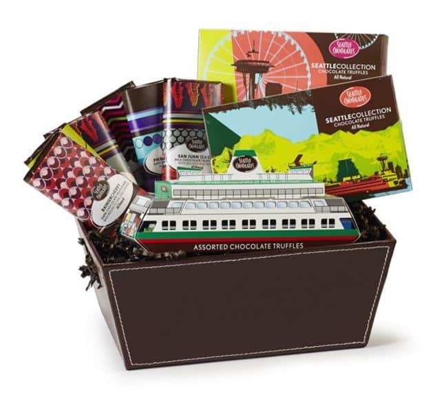 Seattle Chocolates Gift Basket ($42) | Gives Back To Charity Seattle Chocolates Gift Basket