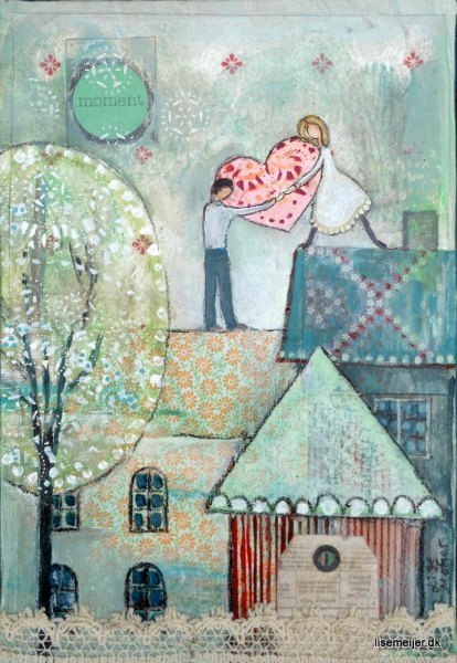 Sharing A Moment Art Print by Artist Lise Meijer