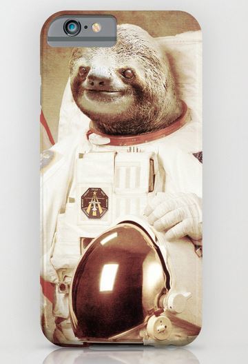 Sloth Astronaut iPhone Case ($15) Sloth Astronaut iPhone Case | Gifts For Guys