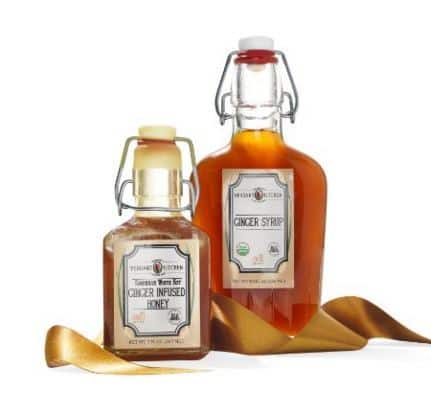 Verdant Kitchen Ginger Syrup and Ginger Infused Honey Gift Set