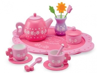 Wooden Floral Tea Set ($29.98) Wooden Floral Tea Set