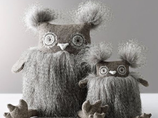 Wooly Plush Owls
