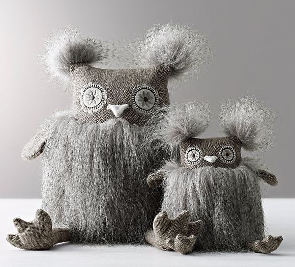 Wooly Plush Owls