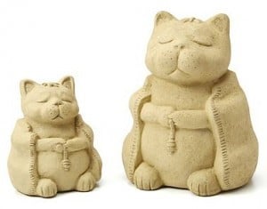 Zen Cat Garden Sculpture