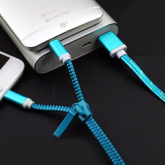 Zipper Data Charging Cable