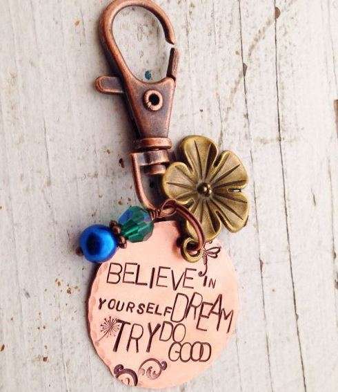 Believe In Yourself Keychain from Faeriekissage Studio | The Mindful Shopper