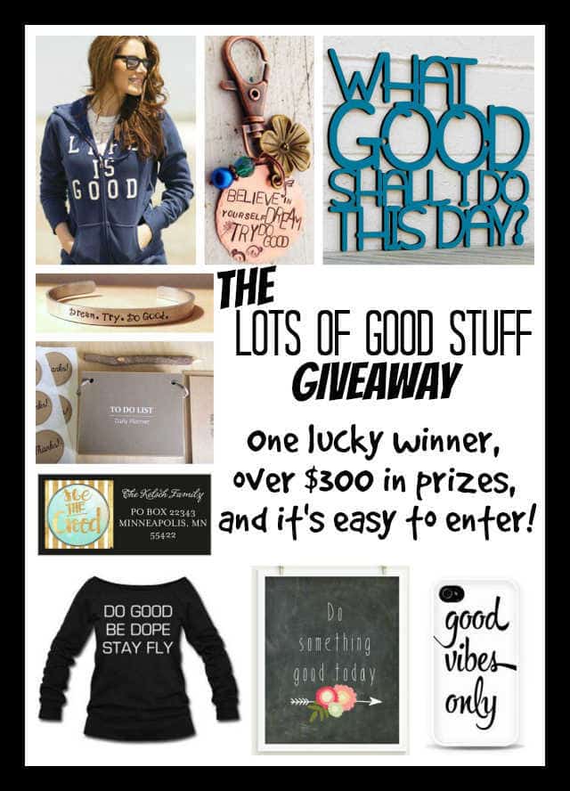 The Lots of Good Stuff Giveaway | The Mindful Shopper