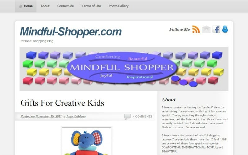 The Mindful Shopper November 2011