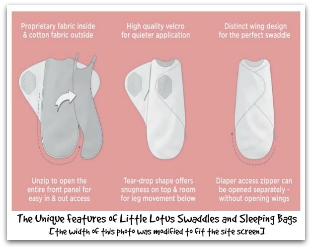 Unique Features of Little Lotus Swaddles and Sleeping Bags
