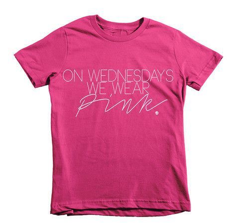 On Wednesdays We Wear Pink Kids Tee
