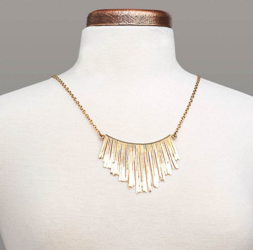 Bronze Fringe Necklace | Gifts That Give Back and Raise Awareness